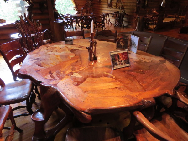 rustic table